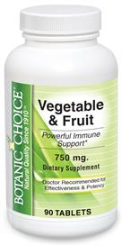 Veggie and Fruit Tablets Benefit Overall Health